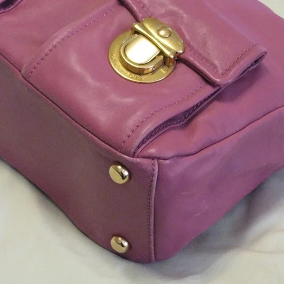 Marc Jacobs Collection 'Blake' Mauve Pink & Gold Hardware Multi-Pocket Hobo Bag